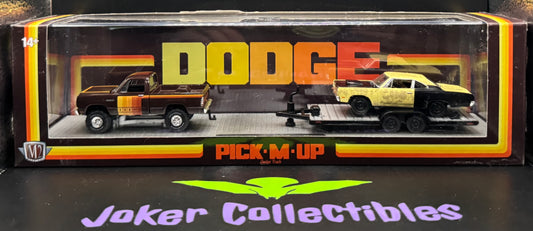 M2 Machines Auto-Haulers 1979 Dodge 150 Power Wagon Pick-M-Up & 1969 Plymouth Road Runner 440 6-Pack R84 25-05