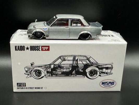 Kaido House x Mini GT 1:64 Chase Datsun 510 Street Nismo V2 White KHMG122