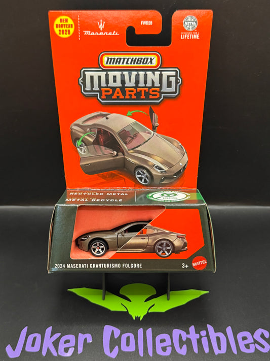 Matchbox Moving Parts Bronze Tan 2024 Maserati Granturismo Folgore