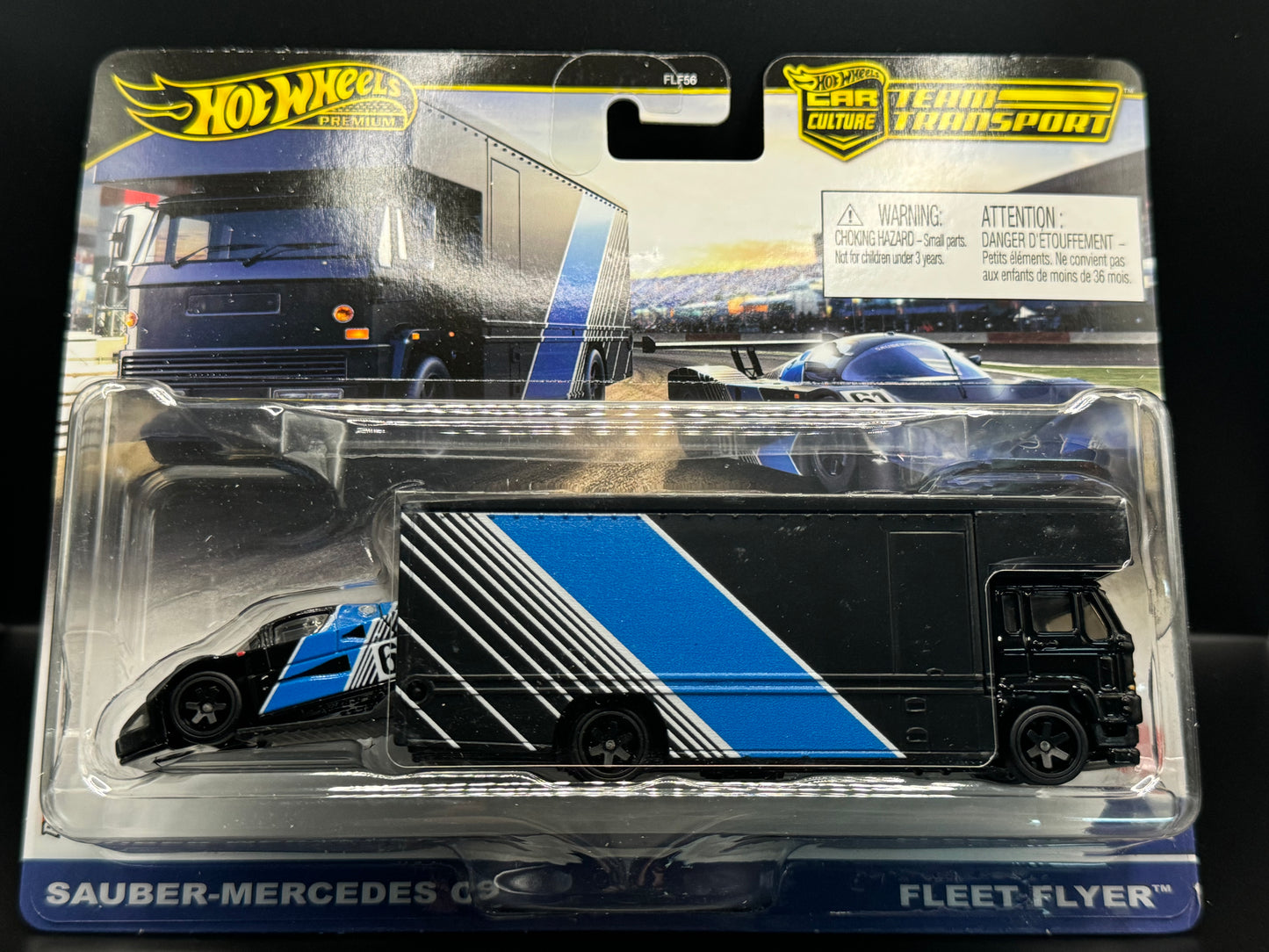 Hot Wheels Team Transport 2024 Sauber-Mercedes C9 & Fleet Flyer # 67