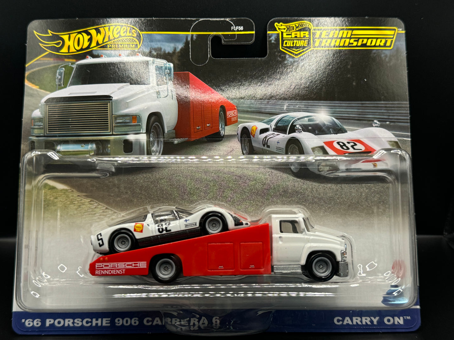 Hot Wheels Team Transport 2024 '66 Porsche 906 Carrera 6 & Carry On # 66