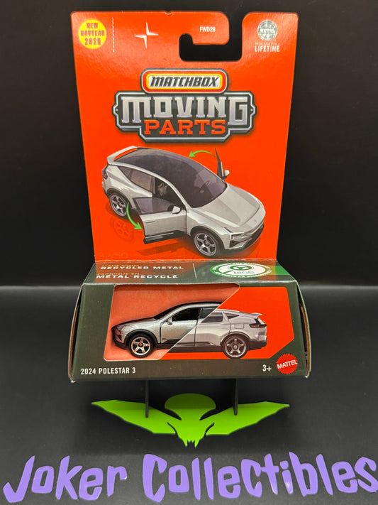 Matchbox Moving Parts Silver 2024 Polestar 3