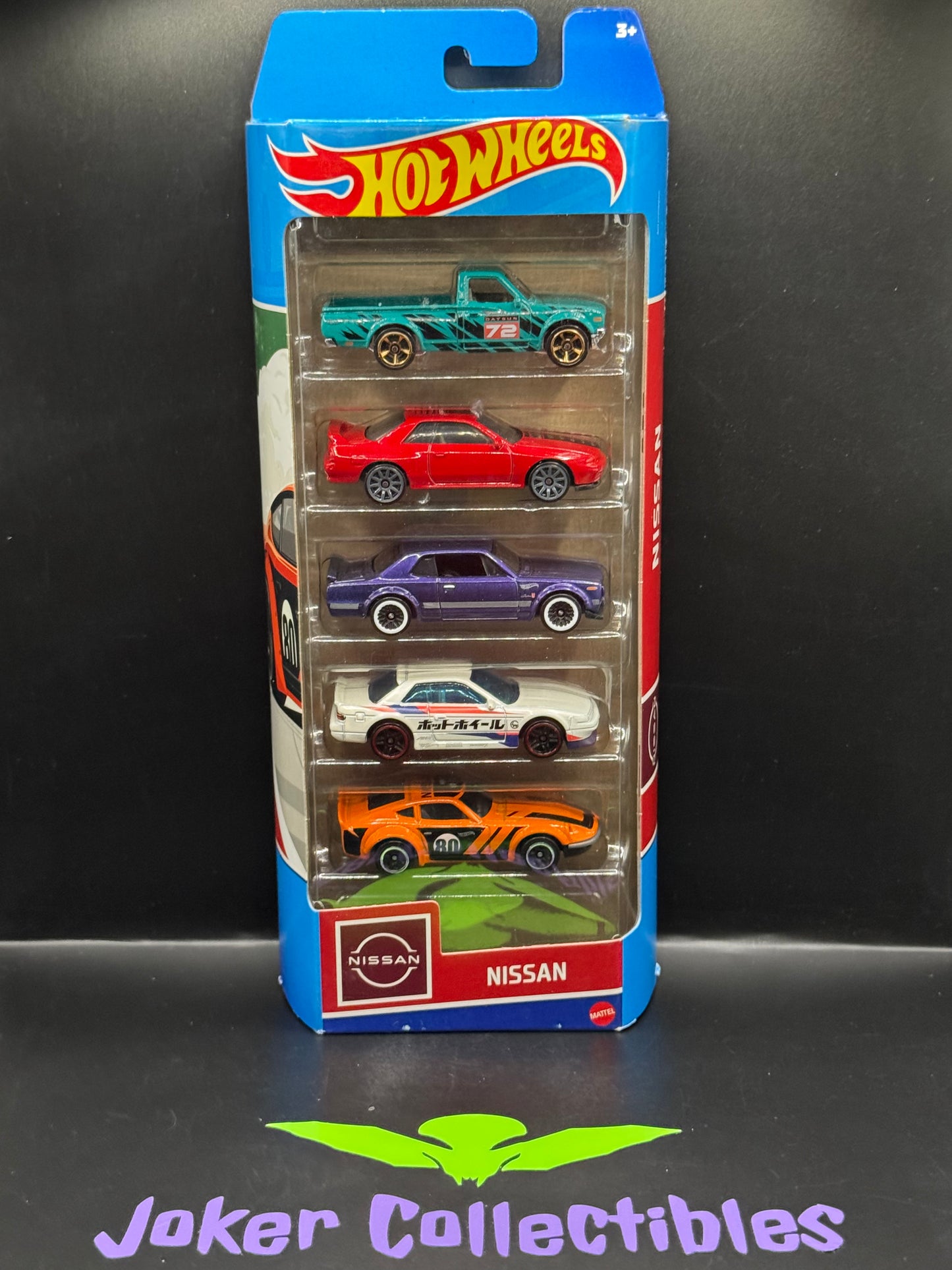 Hot Wheels 5 Pack Nissan Datsun 620, Fairlady Z, Silvia S13, Skyline GT-R BNR32, HT 2000GT-X