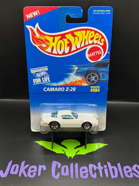 Hot Wheels White Chevrolet Camaro Z-28 Collector # 504