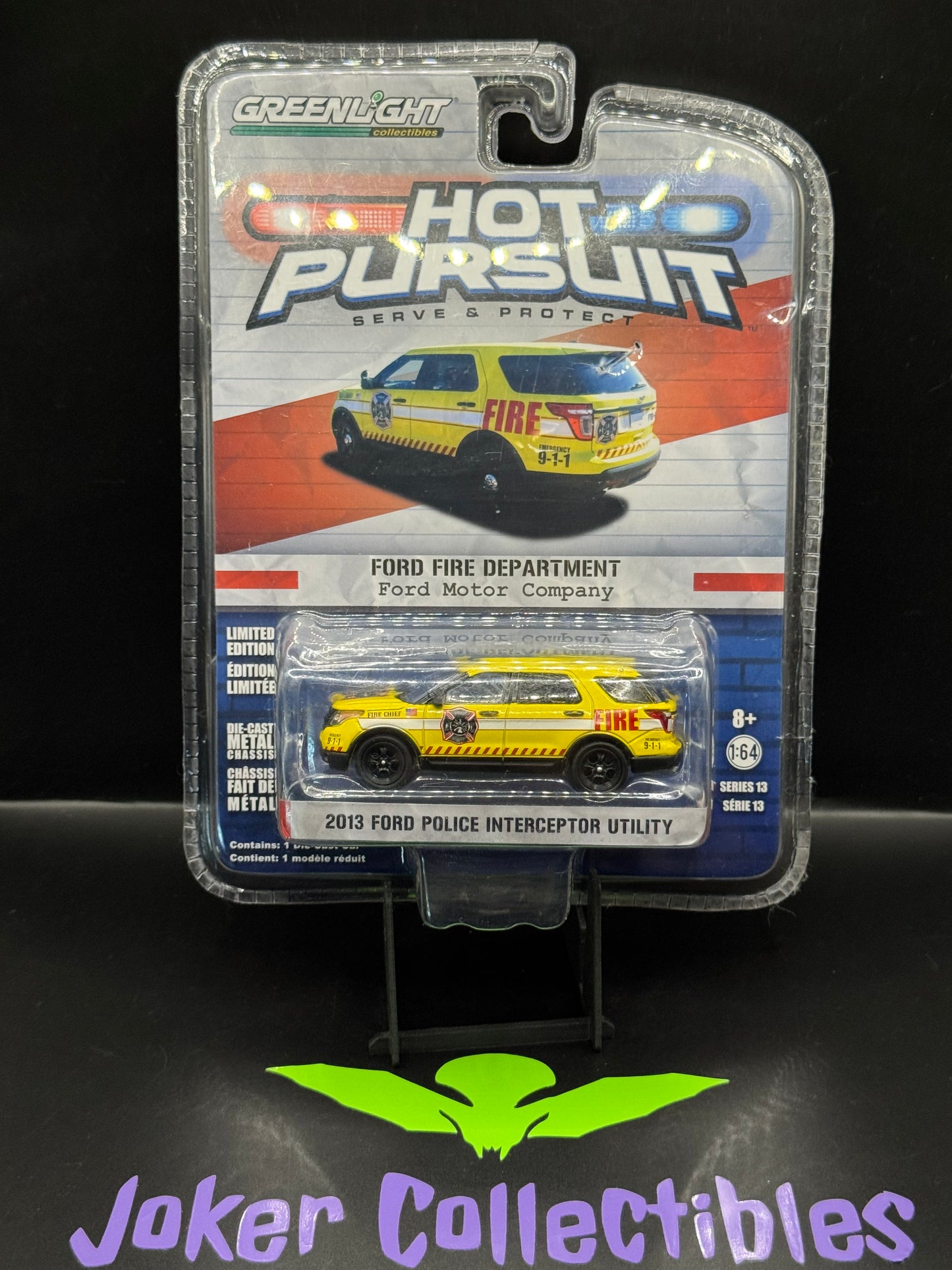 Greenlight Hot Pursuit 2013 Ford Fire Department Interceptor Utility