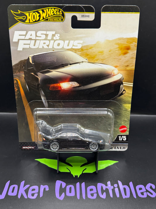Hot Wheels Premium Fast & Furious 1993 Honda Civic Coupe EX EJ1 # 1/5