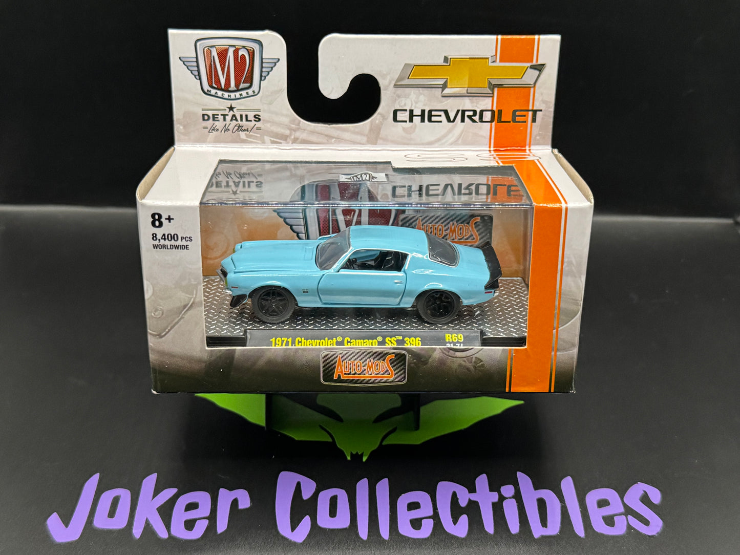 M2 Machines Auto-Mods Blue 1971 Chevrolet Camaro SS 396 R69 21-71