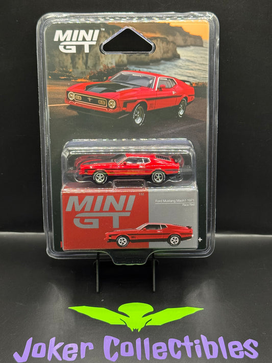 Mini GT #1122 Ford Mustang Mach1 1971 Race Red