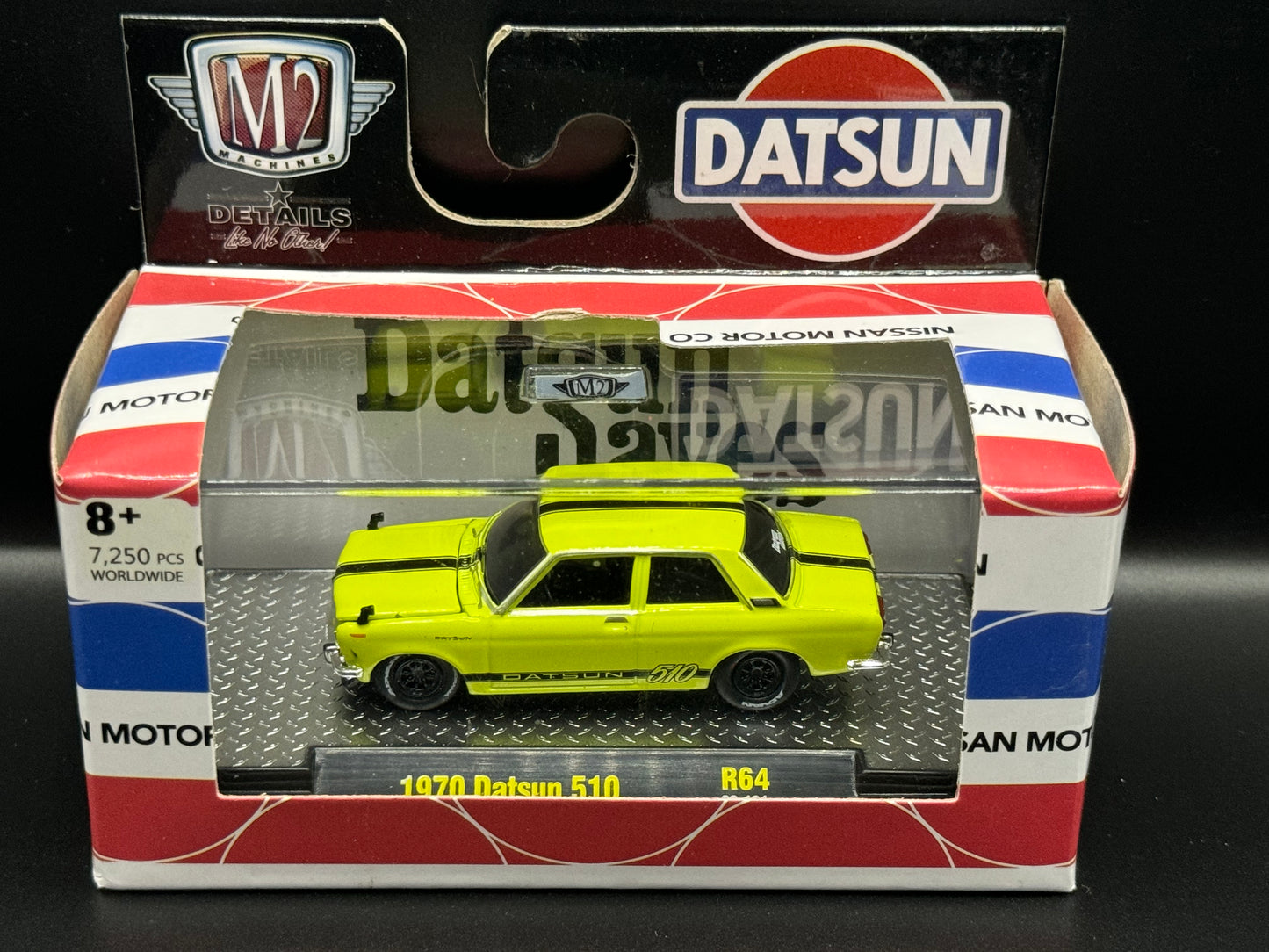 M2 Machines Nissan Motor Company Yellow 1970 Datsun 510 R64 20-121