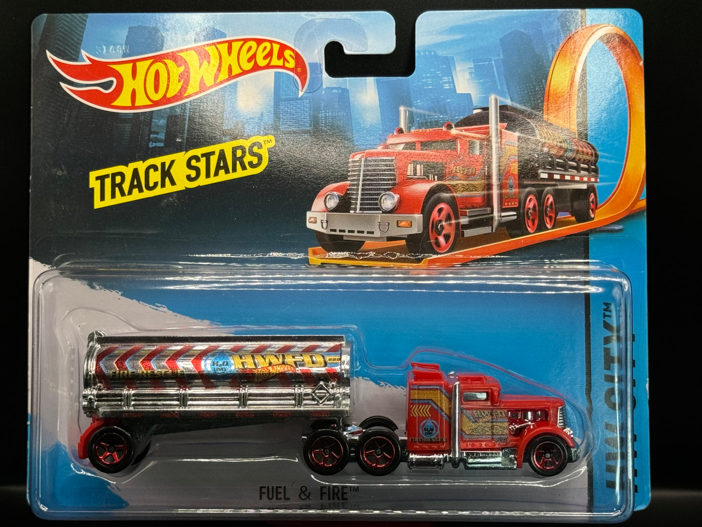 Hot Wheels Track Stars Haulers HW City Fuel & Fire Red