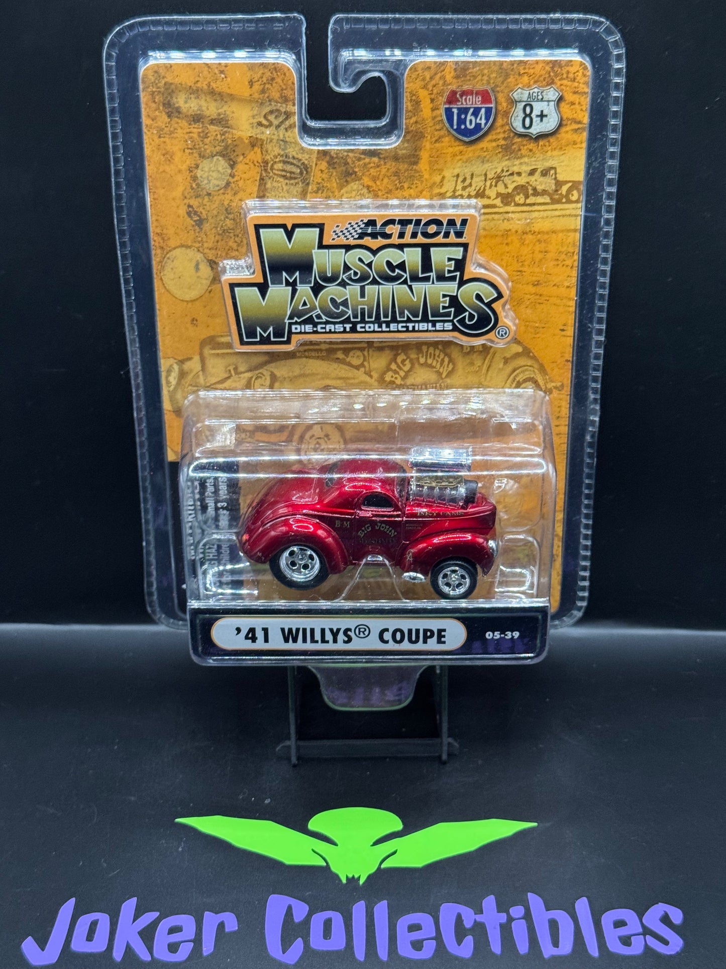 Funline Action Muscle Machines Big John Red '41 Willys Coupe 05-39