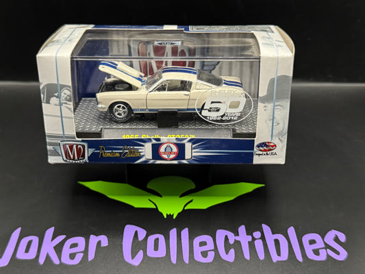 M2 Machines White Blue 1965 Shelby GT350 Release 20 12-18 Shelby American 50 Years