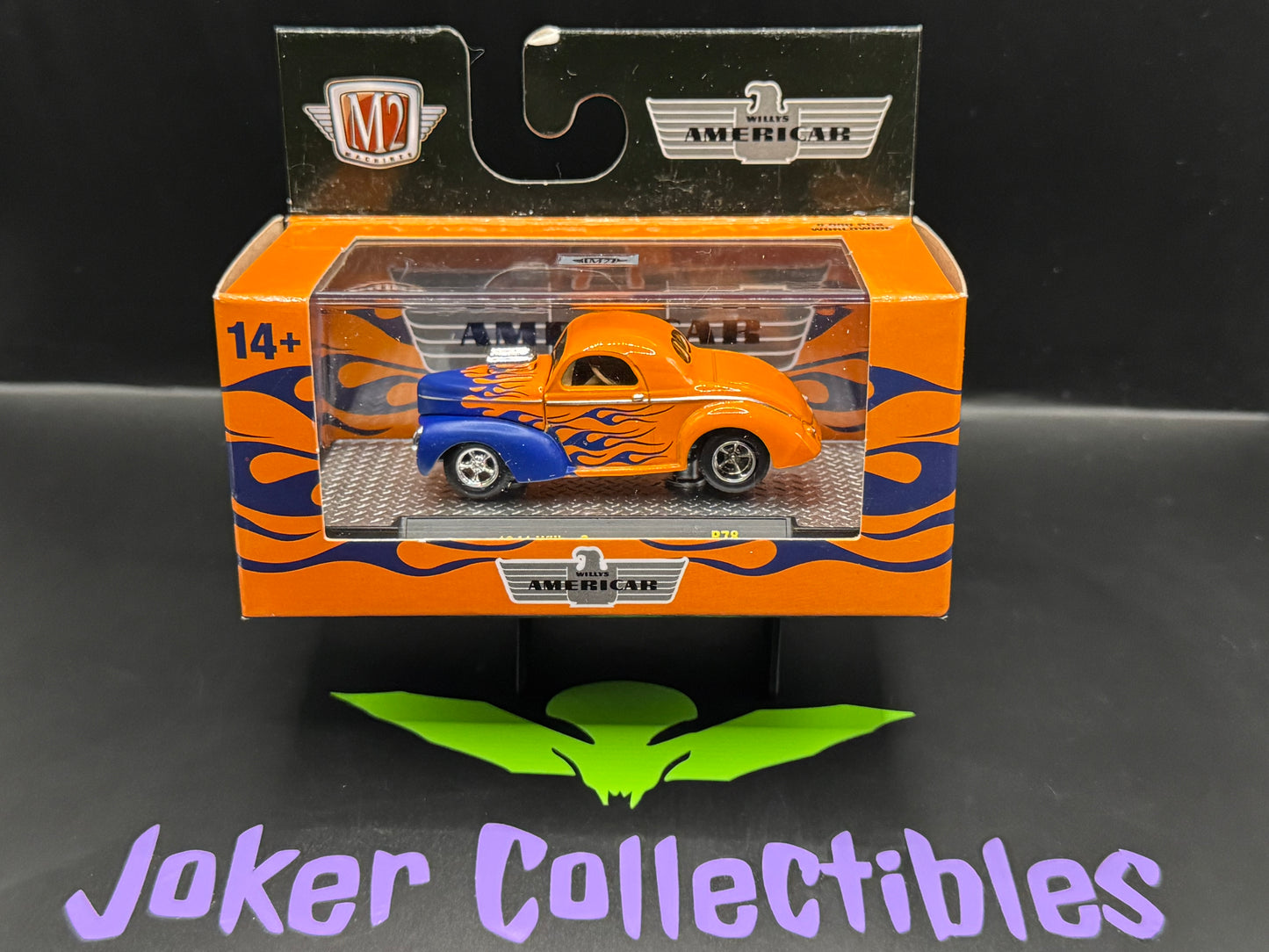 M2 Machines Orange Blue 1941 Willys Coupe R78 24-36
