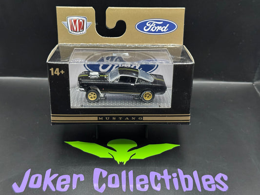M2 Machines Black Gold 1966 Ford Mustang Gasser R68 23-21