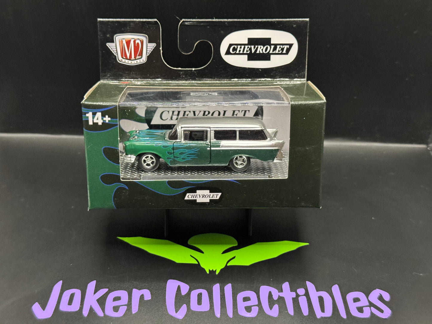 M2 Machines Green Silver 1957 Chevrolet 150 Handyman Station Wagon R67 23-15