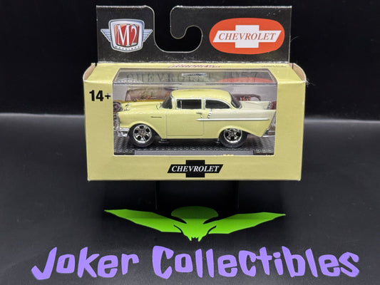 M2 Machines Ground Pounders Yellow 1957 Chevrolet 150 R27 24-04