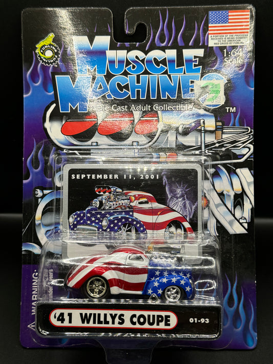 Funline Muscle Machines American Flag '41 Willys Coupe 01-93