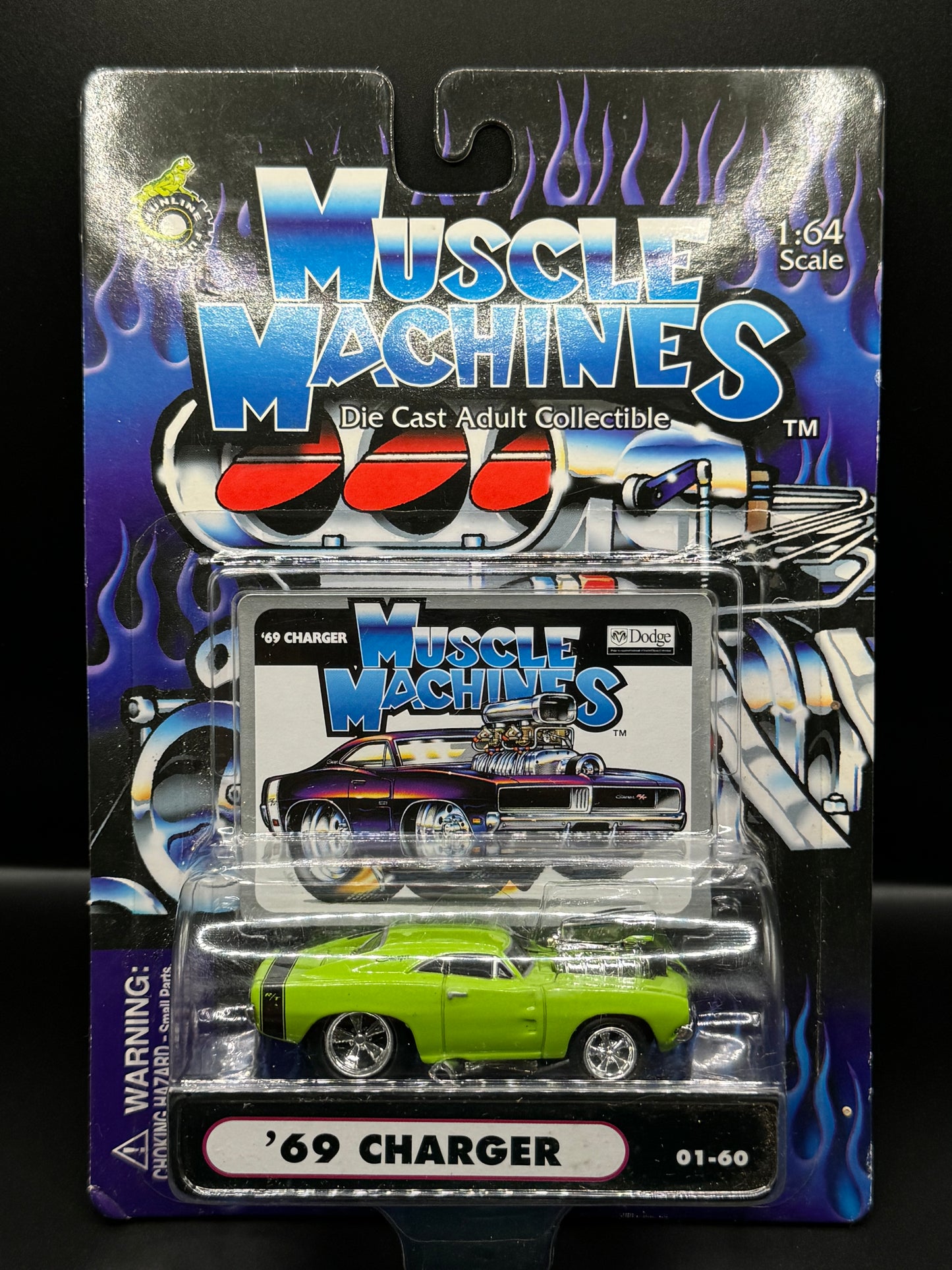 Funline Muscle Machines Bright Lime Green '69 Charger 01-60