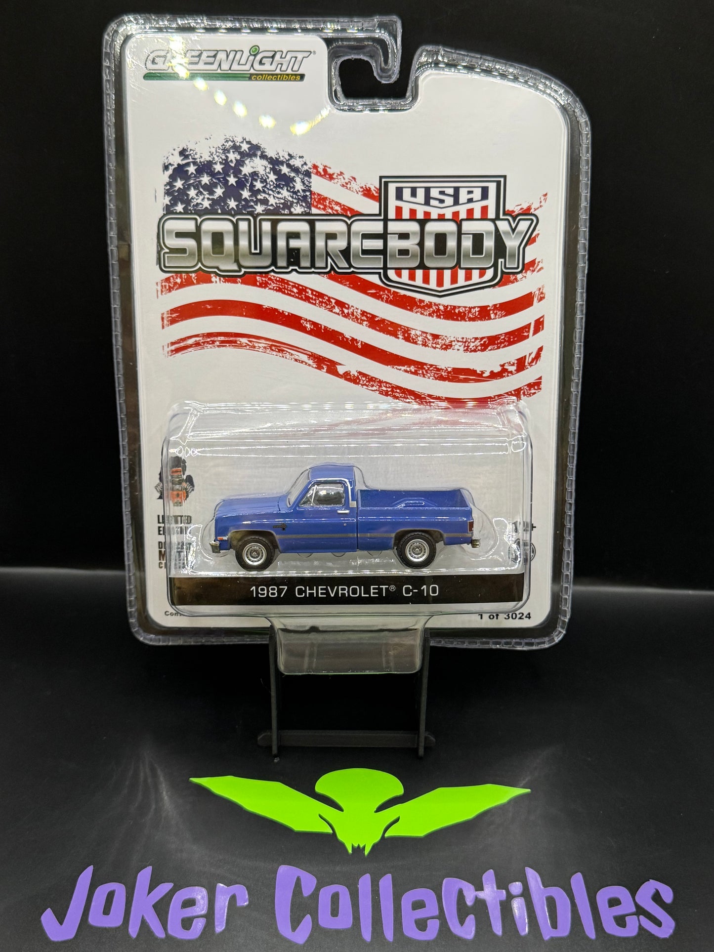 Greenlight CTC Exclusive Squarebody USA Blue 1987 Chevrolet C-10