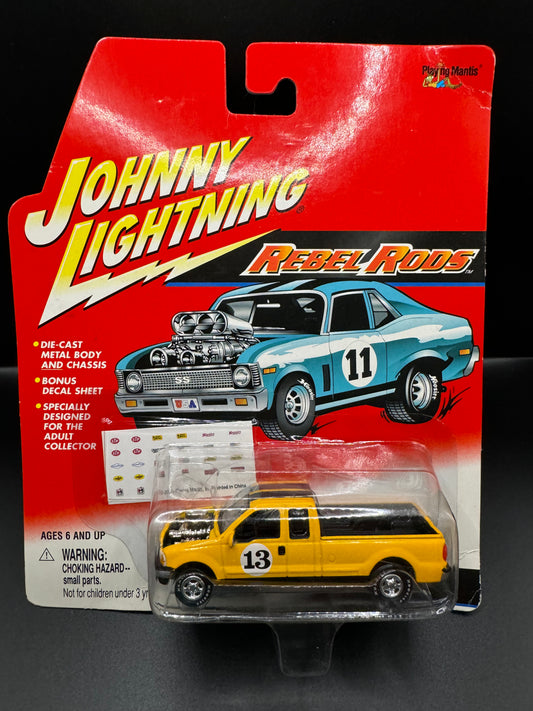 Johnny Lightning Rebel Rods # 13 Yellow Nifty 250 2000 Ford F-250