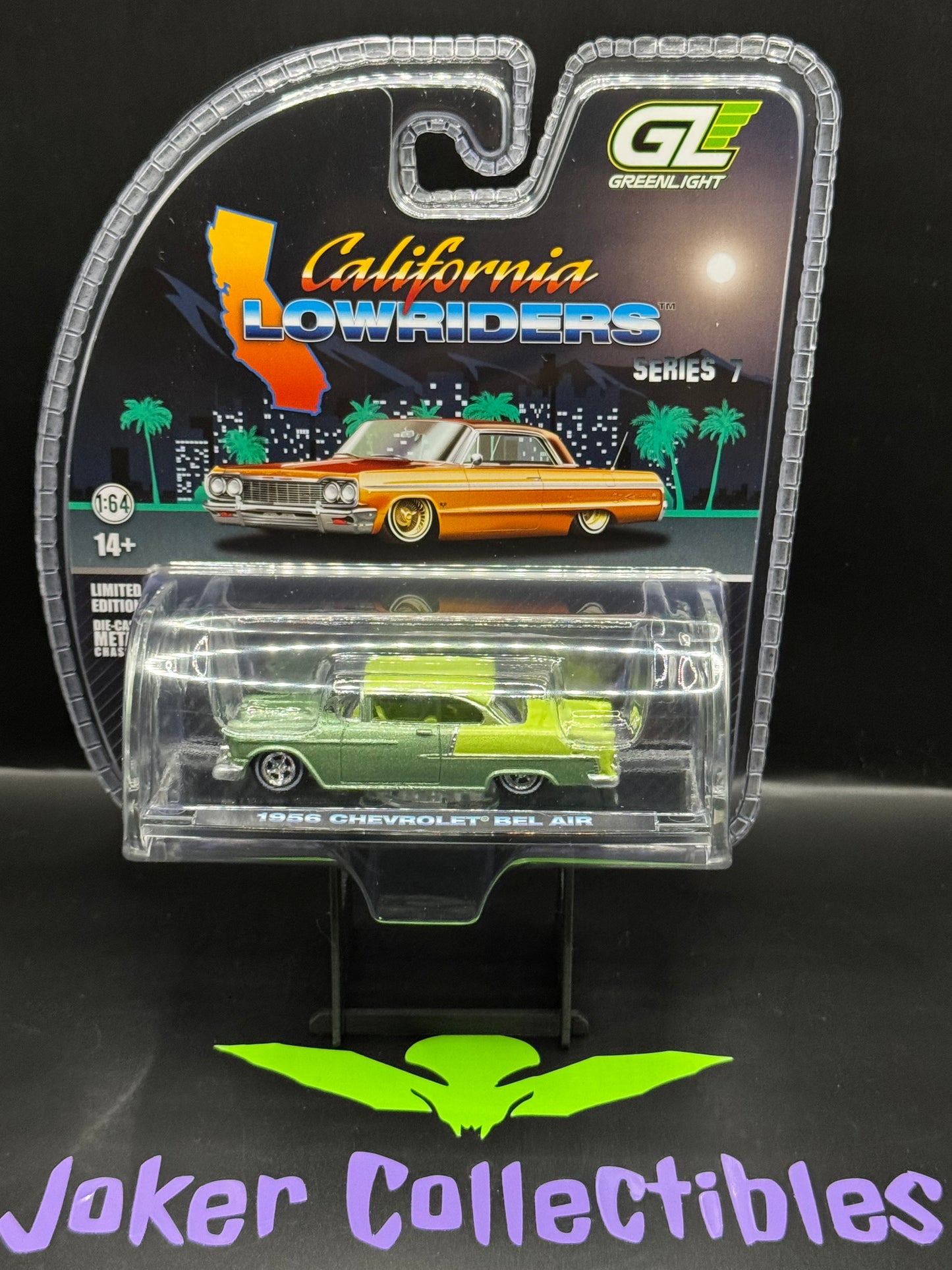 Greenlight California Lowriders Series 7 Green 1956 Chevrolet Bel Air