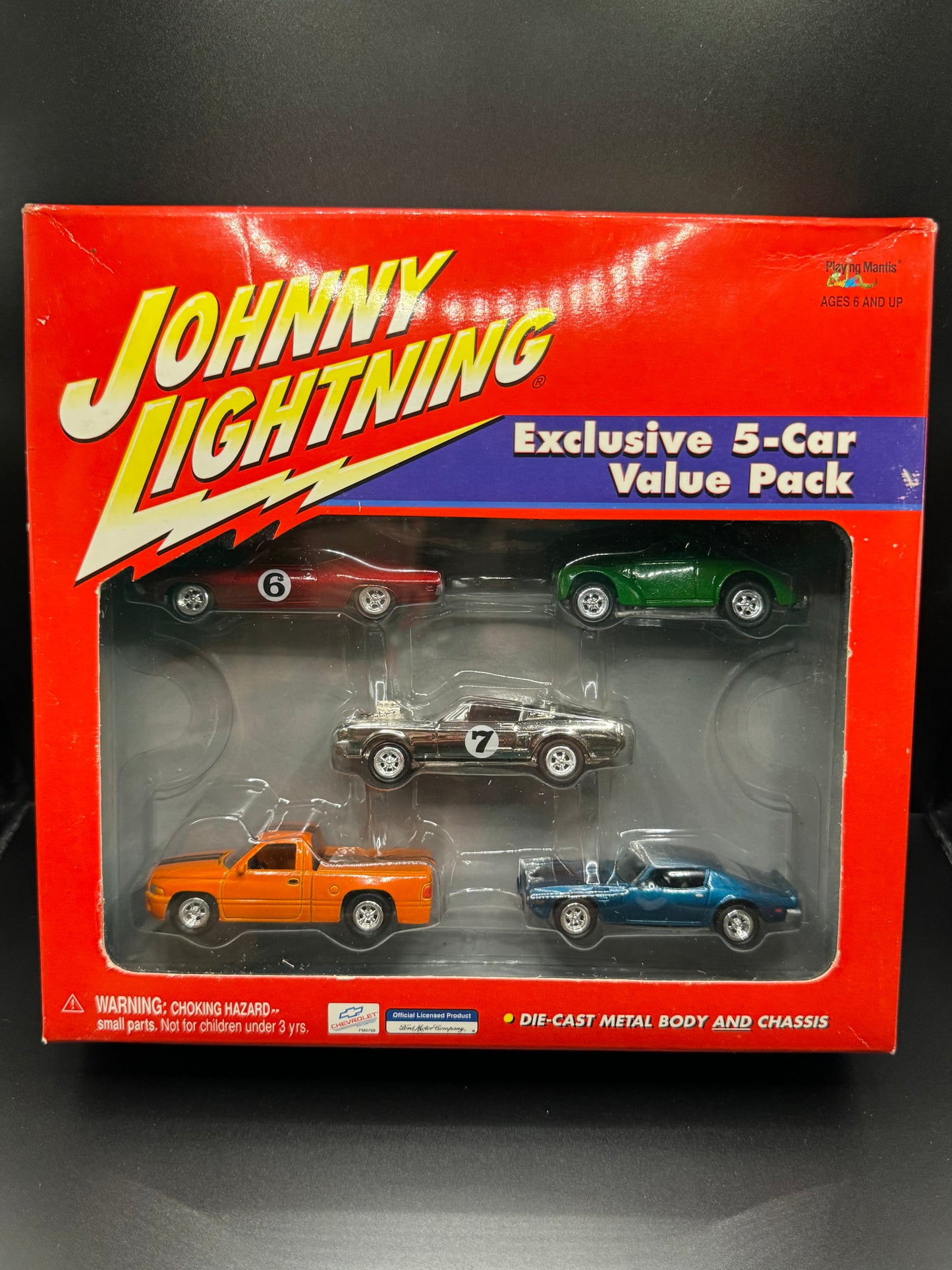 Johnny Lightning K B Toys Exclusive 5 Pack Shelby Mustang Torino Willys Trans Am Ram