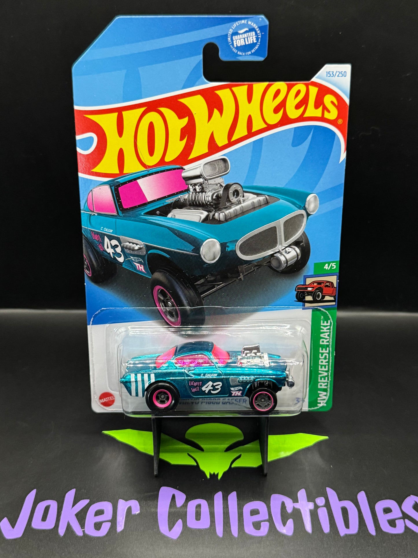 Hot Wheels Super Treasure Hunt Volvo P1800 Gasser 153/250 HW Reverse Rake 4/5