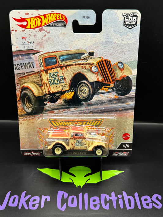 Hot Wheels Premium Car Culture Drag Strip Demons Rust Bucket '33 Willys # 5/5