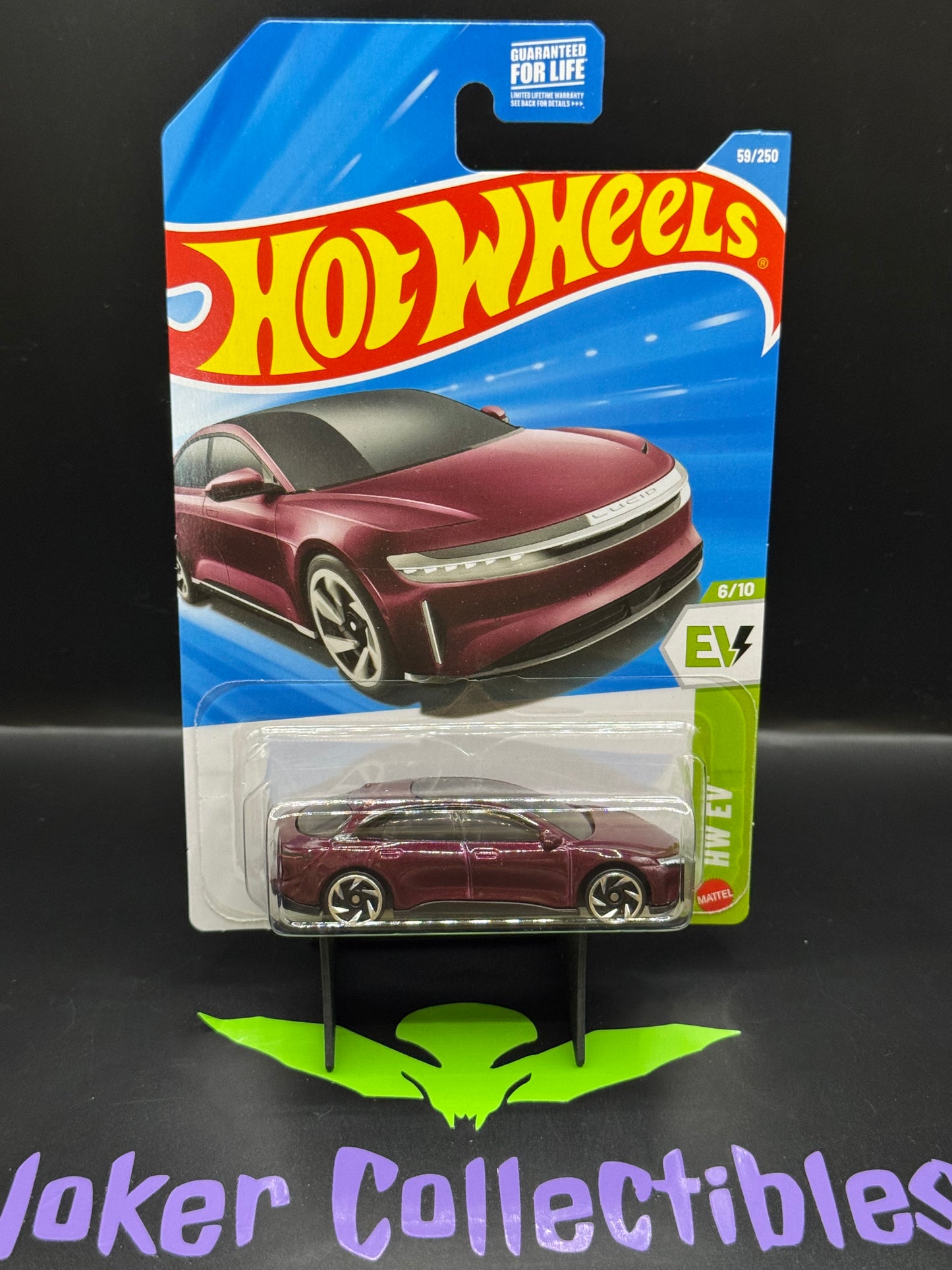 Hot Wheels 2026 Maroon Lucid Air 59/250 HW EV 6/10 D Case