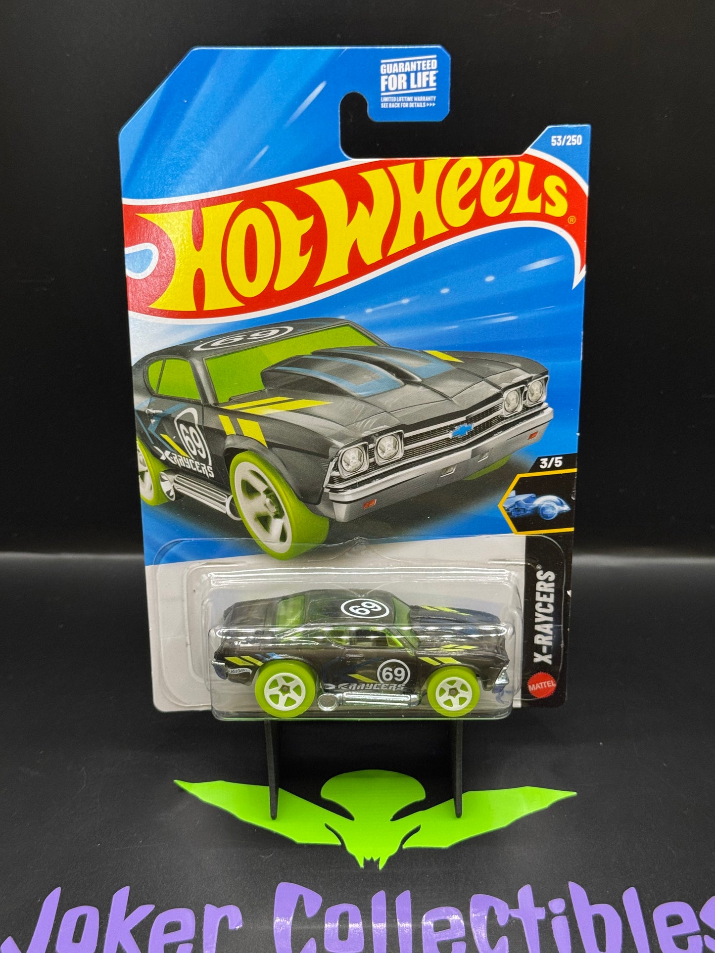 Hot Wheels 2026 Black Green '69 Chevelle 53/250 X-Raycers 3/5 D Case