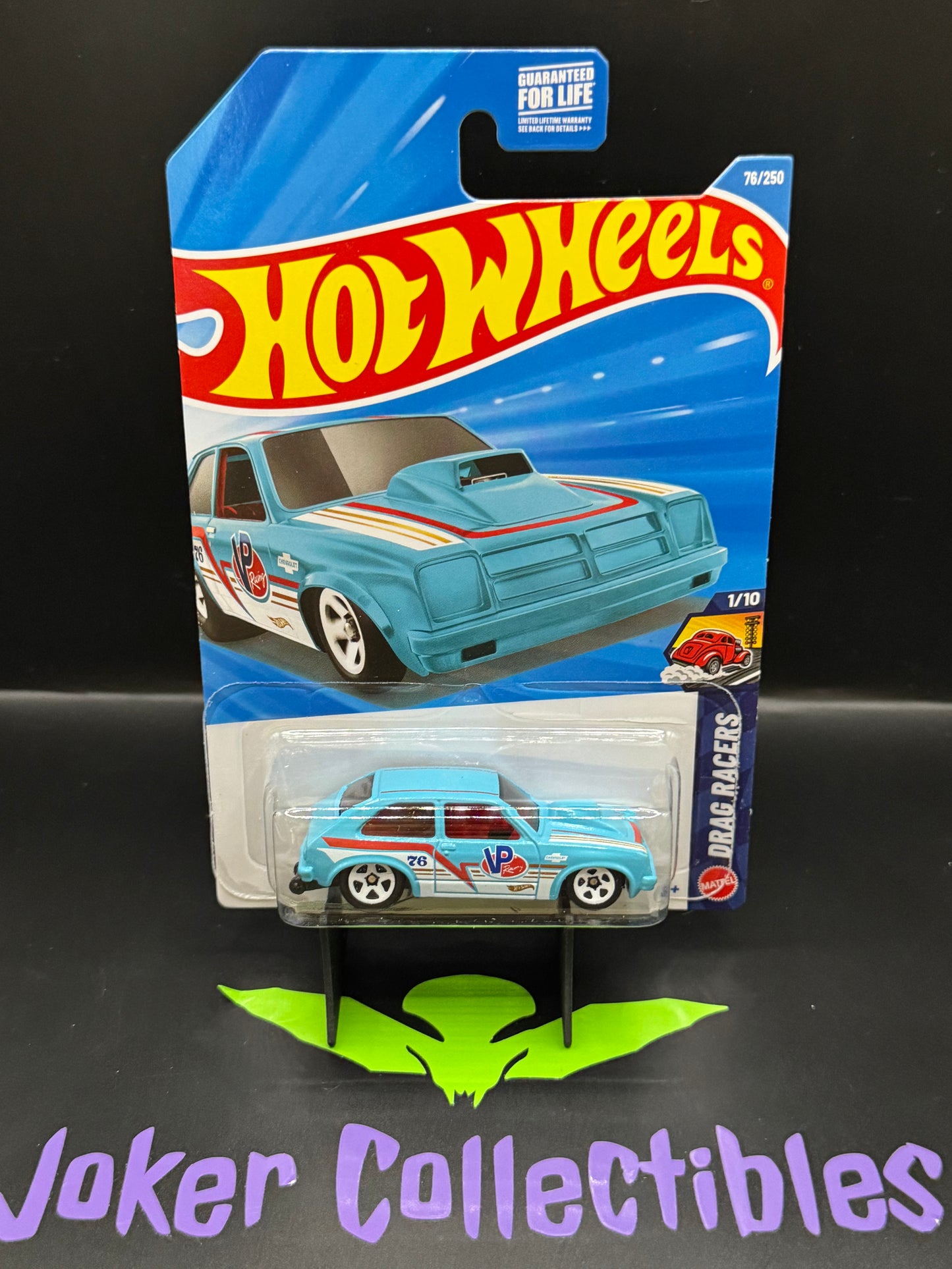 Hot Wheels 2026 Blue '76 Chevy Chevette 76/250 Drag Racers 1/10 C Case