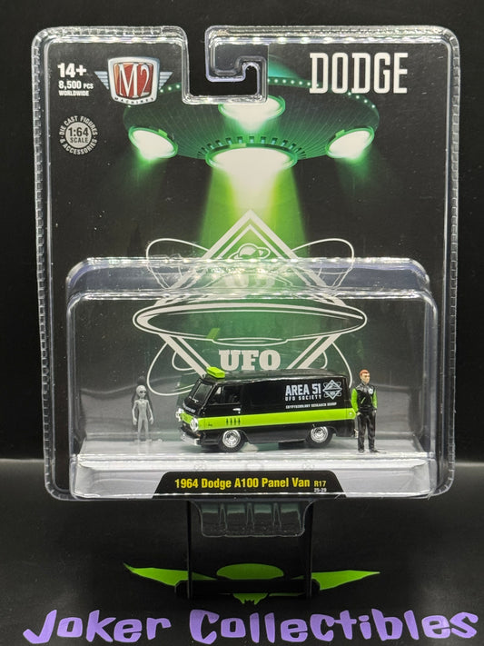 M2 Machines Diorama UFO Society 1964 Dodge A100 Panel Van R17 25-29