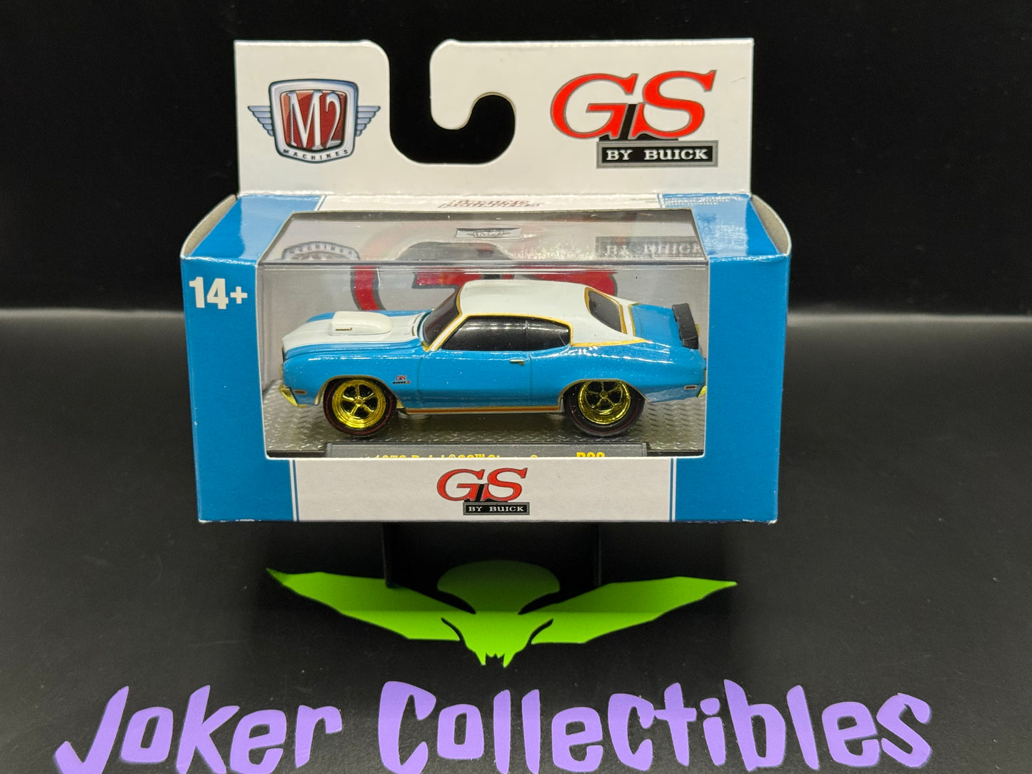 M2 Machines Chase Ground Pounders Blue 1970 Buick GS Stage 2 R32 25-13