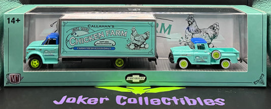 M2 Machines Auto-Haulers 1968 Chevrolet C60 Truck & 1958 Chevrolet Apache Stepside R91 25-30