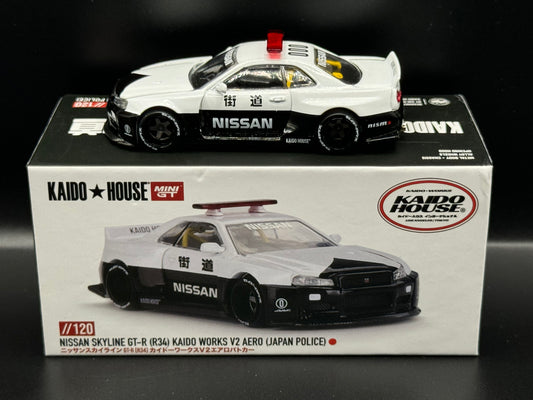 Kaido House Nissan Skyline GT-R R34 Kaido Works V2 Aero Japan Police KHMG120