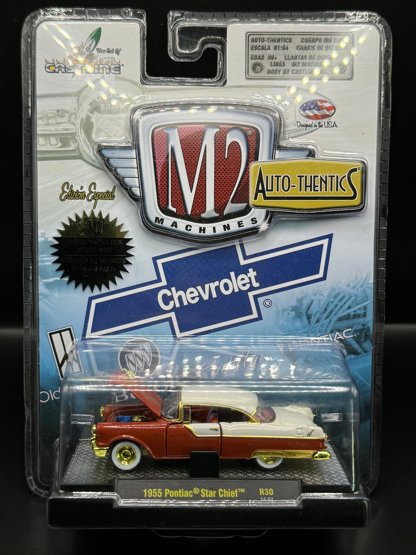 M2 Machines Chase 1955 Pontiac Star Chief Auto-Thentics R30 14-61 500 Piece