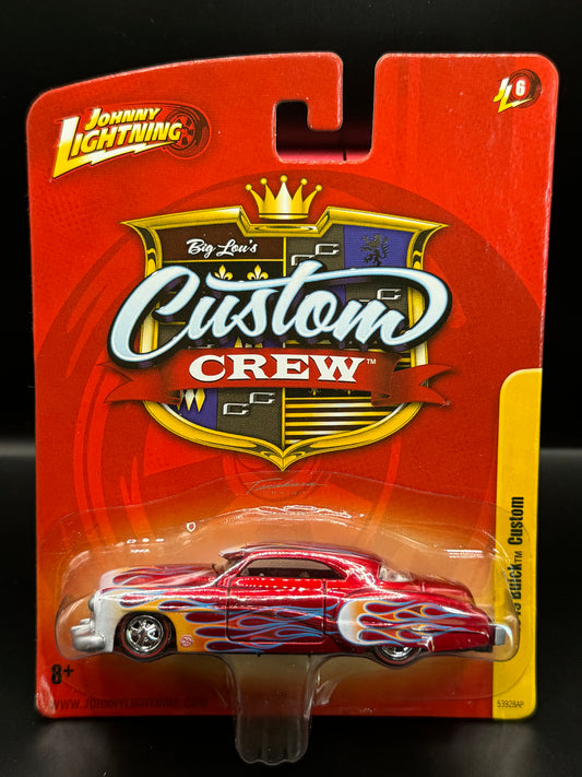 Johnny Lightning Short Card Big Lou's Custom Crew 1949 Buick Custom Red Release 6