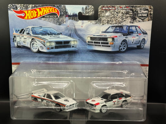 Hot Wheels Premium Car Culture 2 Pack Lancia Rally 037 & '84 Audi Sport Quattro