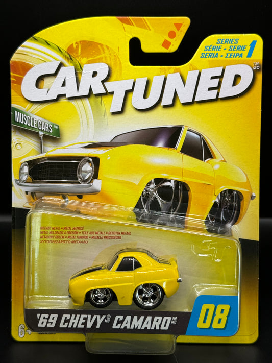 CarTuned Series 1 Hobby Release #08 '69 Chevy Camaro Yellow (Muscle Cars)