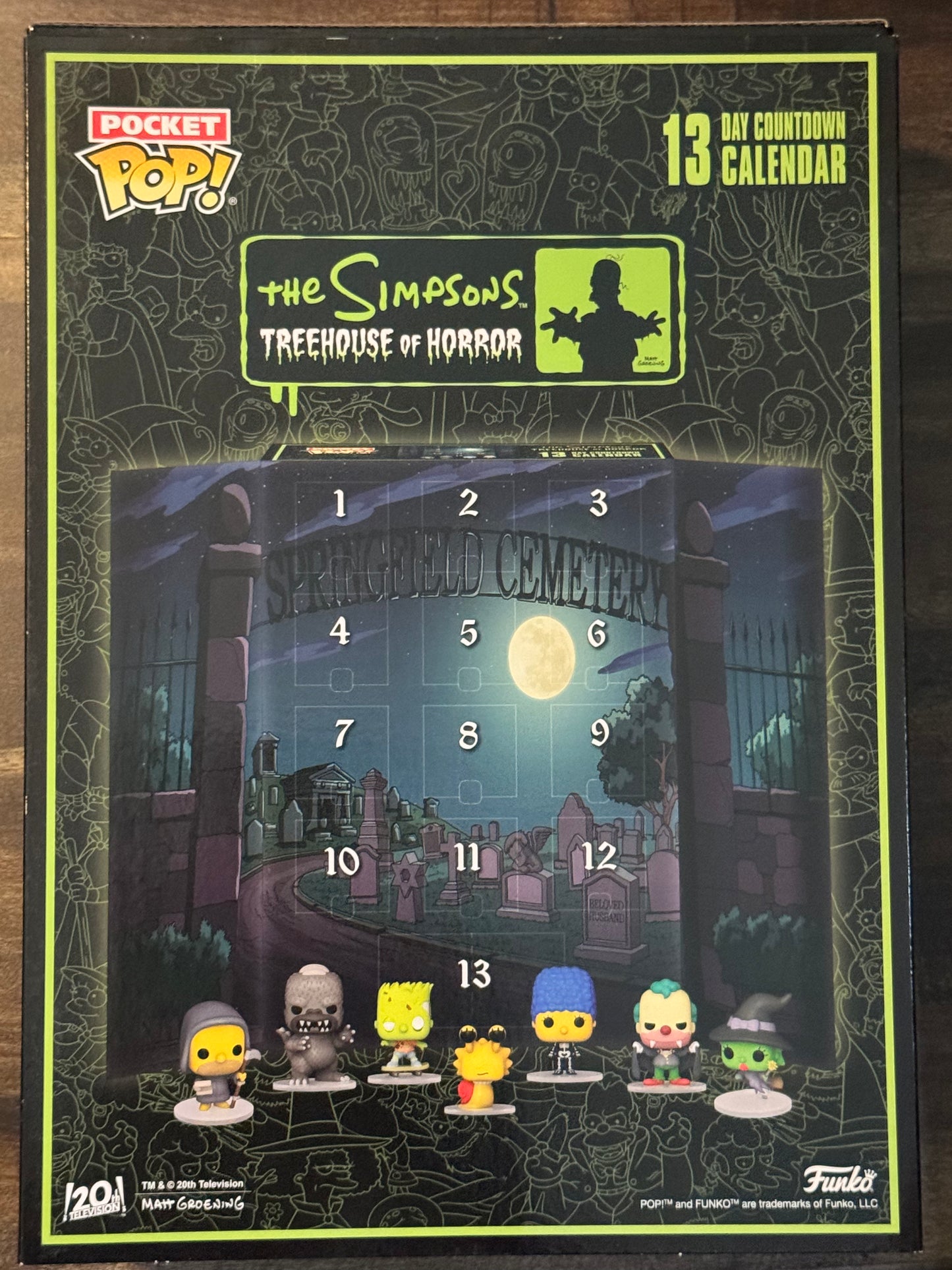 The Simpsons Treehouse of Horror 13-Day Countdown 2024 Funko Pop Advent Calendar