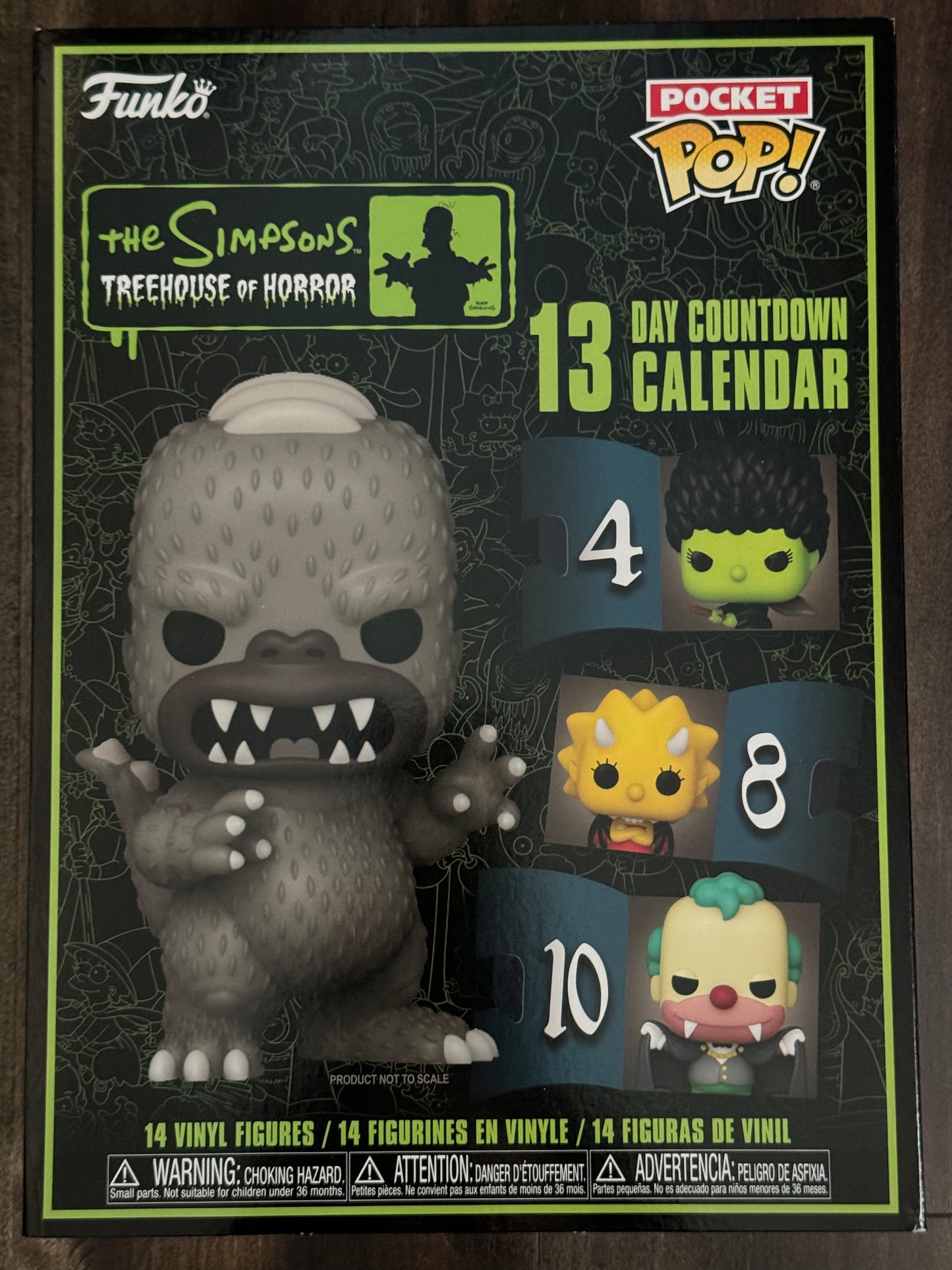 The Simpsons Treehouse of Horror 13-Day Countdown 2024 Funko Pop Advent Calendar