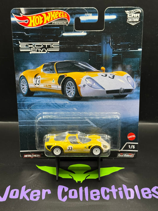 Hot Wheels Premium Car Culture Exotic Envy '69 Alfa Romeo 33 Stradale # 1/5