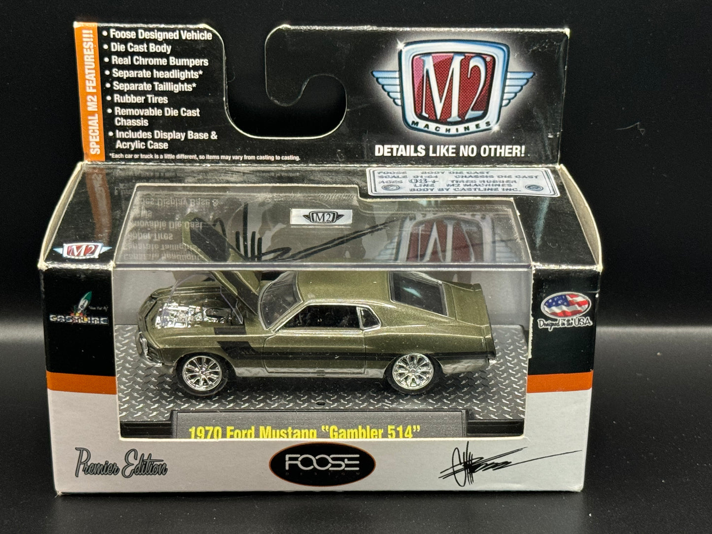 M2 Machines Foose 1970 Ford Mustang "Gambler 514" 12-06