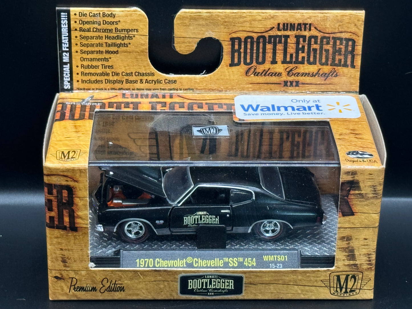 M2 Machines Bootlegger 1970 Chevrolet Chevelle SS 454 WMTS01 15-23 Walmart Exclusive