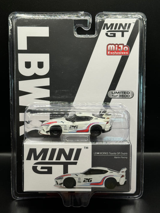 Mini GT #296 LB Works Toyota GR Supra Martini Racing