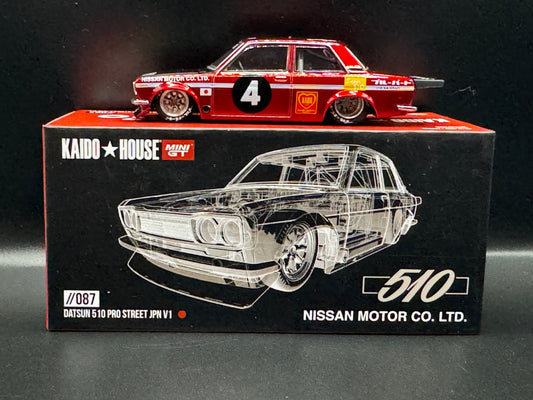 Kaido House Datsun 510 Pro Street JPN V1 Red KHMG087