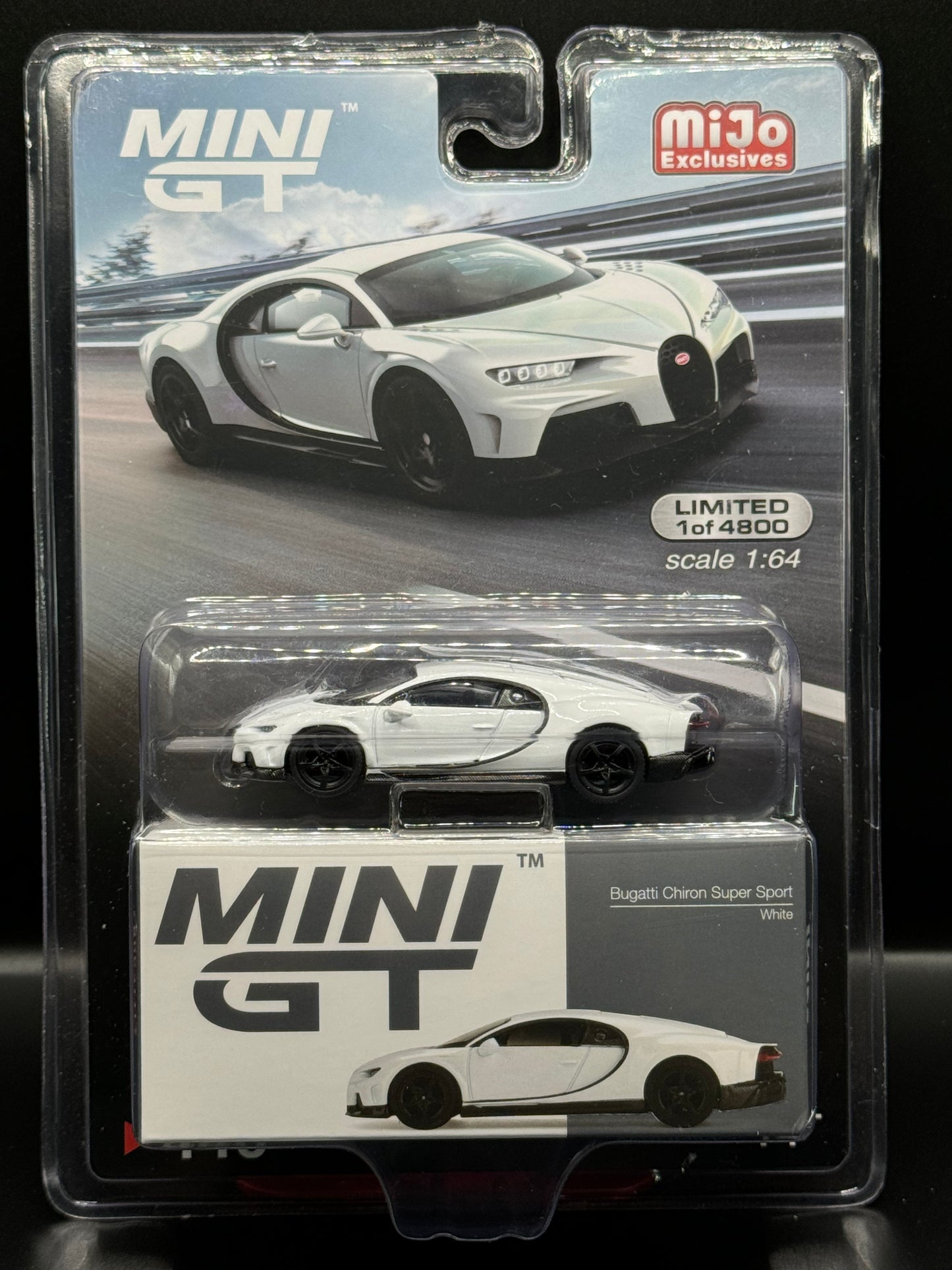 Mini GT #440 Bugatti Chiron Super Sport White