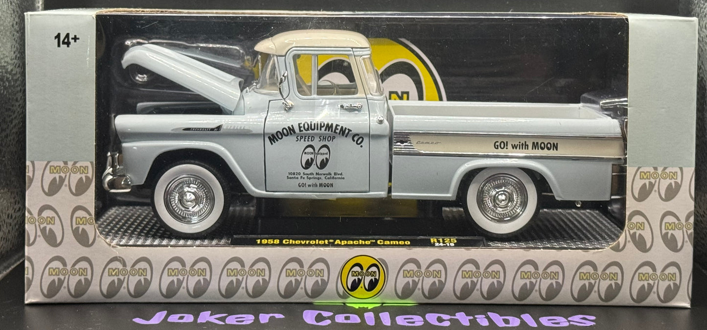 M2 Machines 1:24 Scale Moon Equipment 1958 Chevrolet Apache Cameo R125 24-19