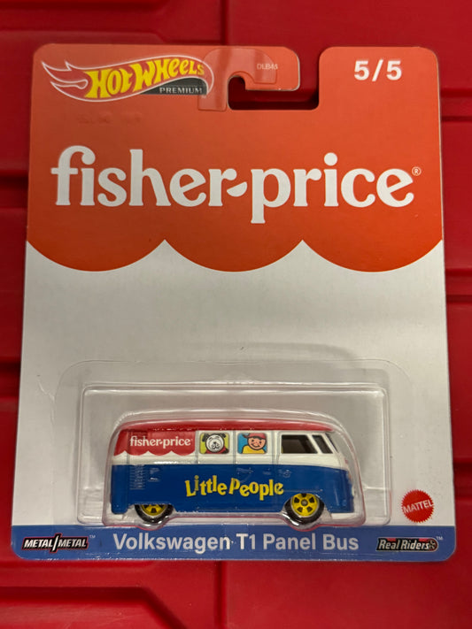 Hot Wheels Premium Pop Culture Fisher-Price Little People Volkswagen T1 Panel Bus # 5/5