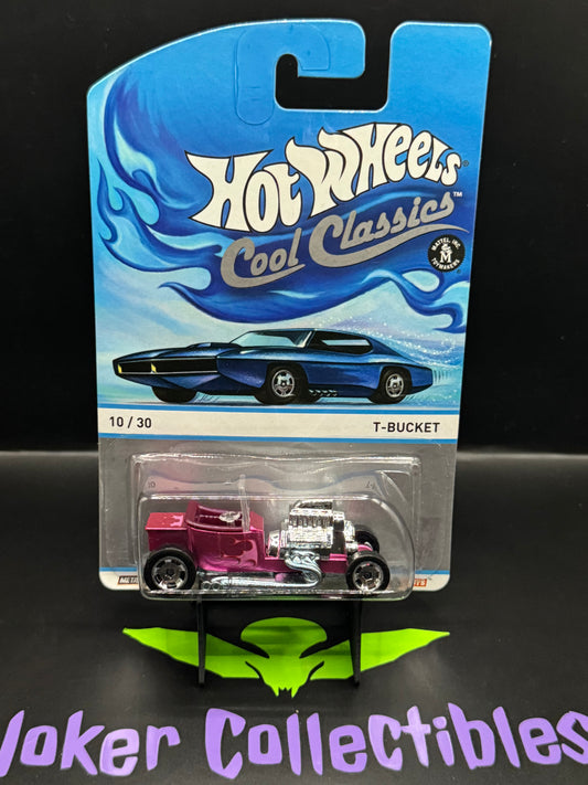 Hot Wheels Cool Classics T-Bucket 10/30 Blue Car Card Spectrafrost